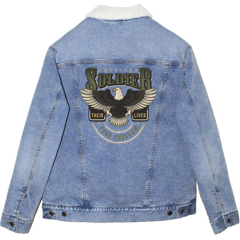 American Soldier Unisex Sherpa-lined Denim Jacket | Artistshot