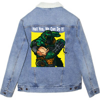 Hell Yes Unisex Sherpa-lined Denim Jacket | Artistshot