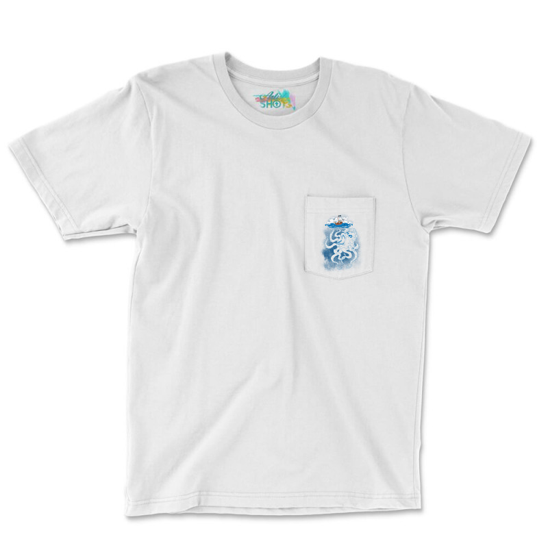 Here There Be Monster Pocket T-Shirt by ovillabogevr | Artistshot