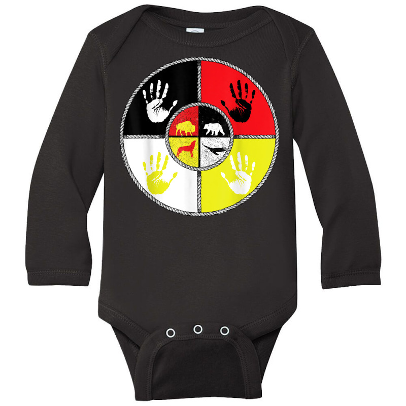 Native Americans   Medicine Wheel   Mmiw T Shirt Long Sleeve Baby Bodysuit by chomibe | Artistshot