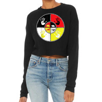 Native Americans   Medicine Wheel   Mmiw T Shirt Cropped Sweater | Artistshot