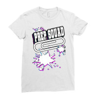 Prep Squad Team Work Splatter Colors 70s Ladies Fitted T-shirt | Artistshot