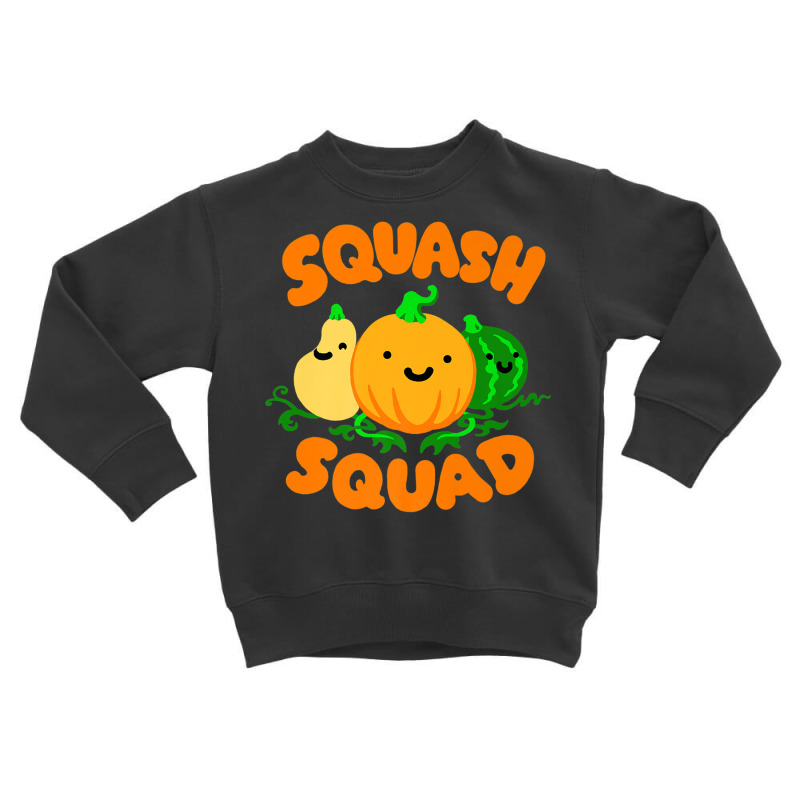 Squash Squad Cute Funny Autumn Fall Pumpkin Butter Toddler Sweatshirt by aiiluurosy | Artistshot