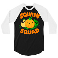 Squash Squad Cute Funny Autumn Fall Pumpkin Butter 3/4 Sleeve Shirt | Artistshot