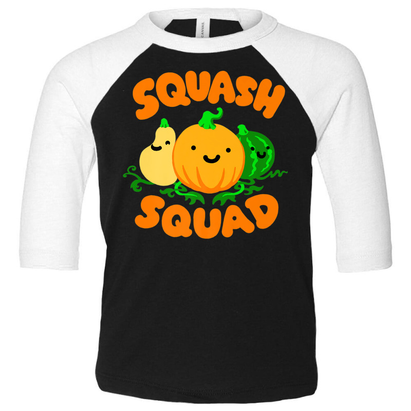 Squash Squad Cute Funny Autumn Fall Pumpkin Butter Toddler 3/4 Sleeve Tee by aiiluurosy | Artistshot