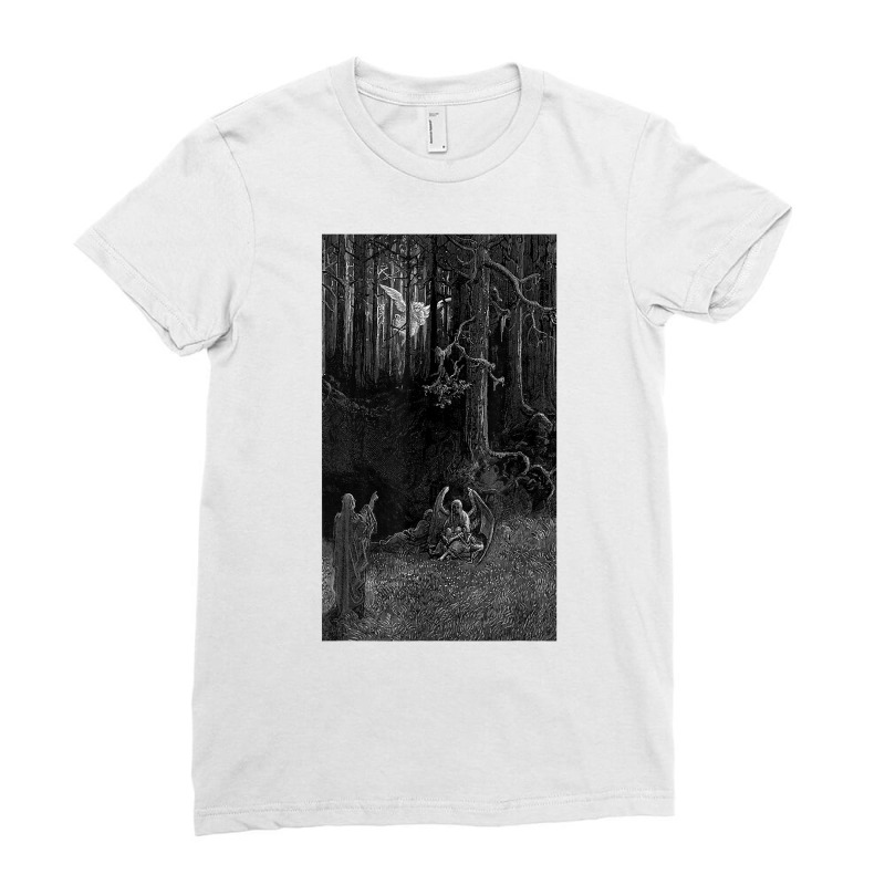 Occult Gothic Dark Satanic Unholy Witchcraft Grung Ladies Fitted T-Shirt by chomibe | Artistshot