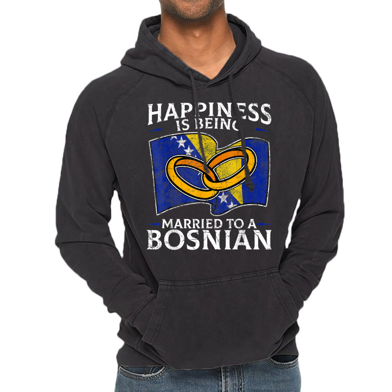 Bosnia And Herzegovina Marriage Bosnian Herzegovin Vintage Hoodie by mumm | Artistshot