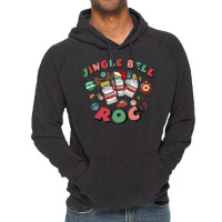 Crna Icu Nurse Christmas, Jingle Bell Roc Xmas Ane Vintage Hoodie | Artistshot