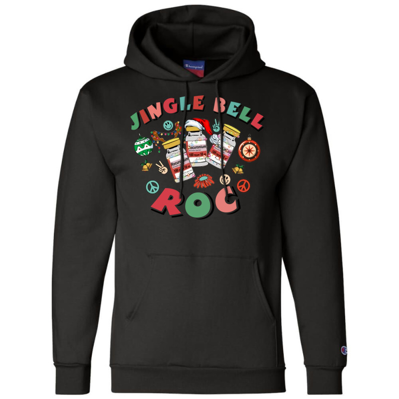 Crna Icu Nurse Christmas, Jingle Bell Roc Xmas Ane Champion Hoodie | Artistshot