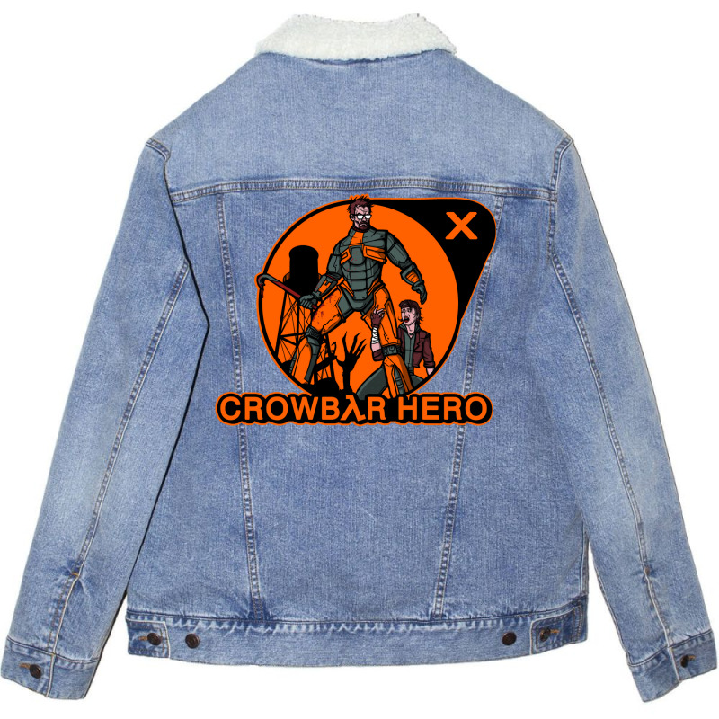 Crowbar Hero Unisex Sherpa-lined Denim Jacket | Artistshot