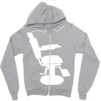 Barber Hairdresser Barber Chair Cutting Hair Zipper Hoodie | Artistshot