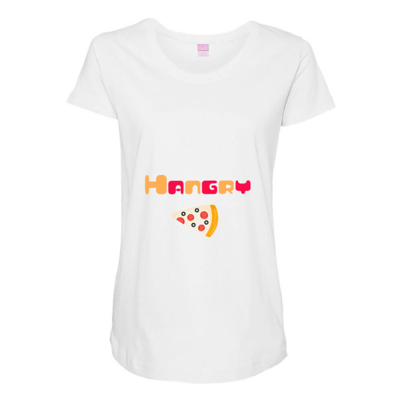 Hangry And Angry Pizza Funny S 2 1 Maternity Scoop Neck T-shirt by LindsayMarieHope | Artistshot