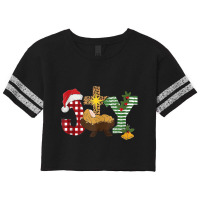 Christian Christmas Joy Jesus Nativity Scene Faith Scorecard Crop Tee | Artistshot