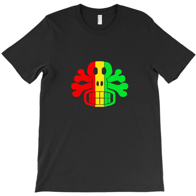 Rasta Skull And Crossbones T-shirt | Artistshot