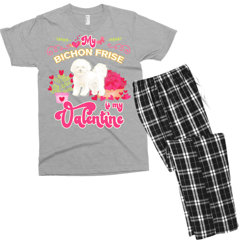 Mom T  Shirt My Bichon Frise Is My Valentine   Dog Lover Gifts For Dog Men's T-shirt Pajama Set by helmerschultz894 | Artistshot