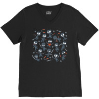 Ninja Mess V-neck Tee | Artistshot