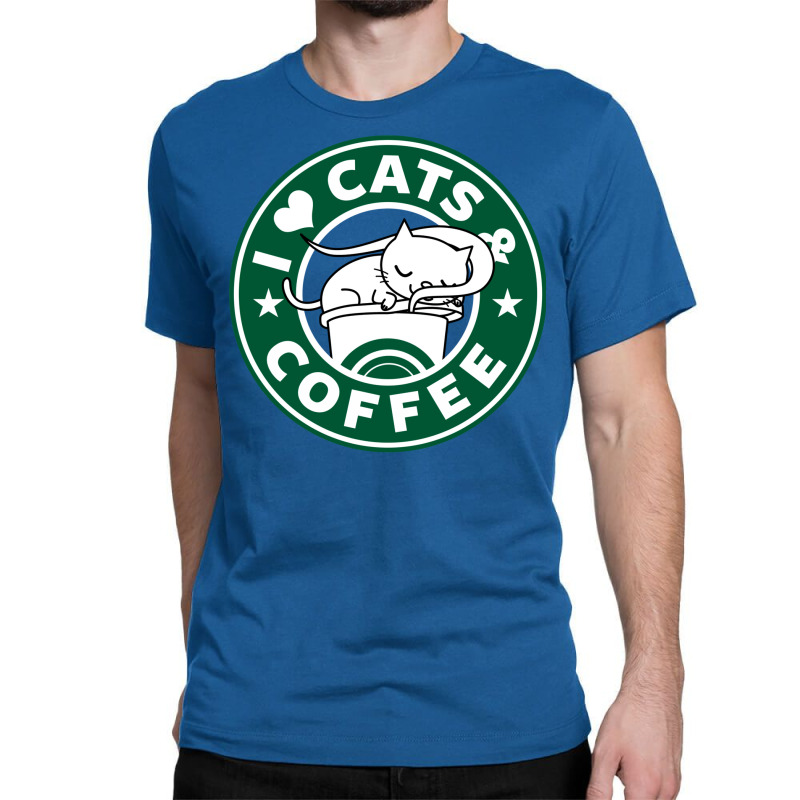 I Heart Cats And Coffee Classic T-shirt by ovillabogevr | Artistshot