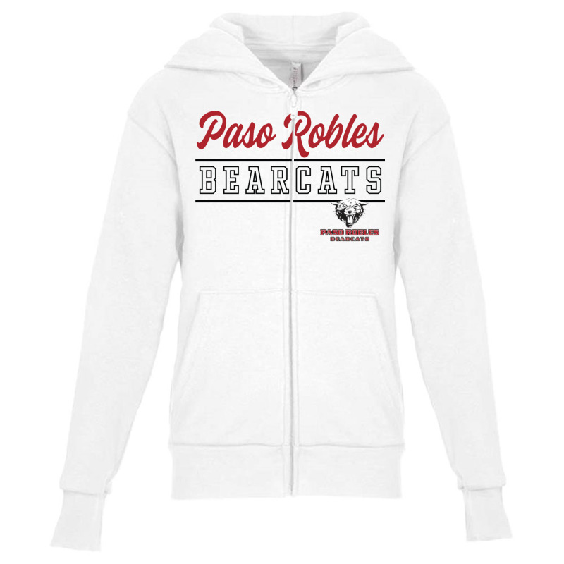 Paso Robles High School Bearcats Pullover Hoodie C Youth Zipper Hoodie by terrilyn | Artistshot