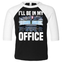 Mens Funny Airplane Pilot I'll Be In My Office Air Toddler 3/4 Sleeve Tee | Artistshot