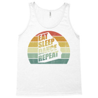 Vintage Retro Eat Sleep Dance Repeat Dance Team Gi Tank Top | Artistshot