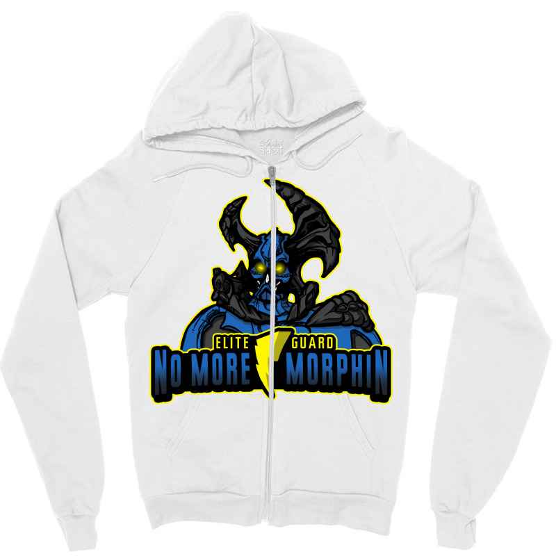 No More Morphin Zipper Hoodie | Artistshot