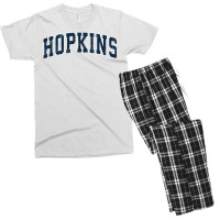 Hopkins Minnesota Mn Vintage Sports Design Navy De Men's T-shirt Pajama Set | Artistshot