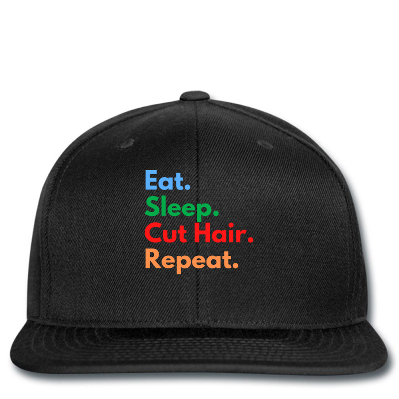 Eat Sleep Cut Hair Repeat Funny Printed Hat | Artistshot