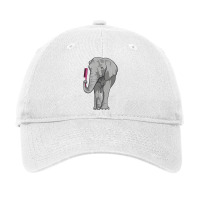 Elephant As Hairdresser With Comb 80s Adjustable Cap | Artistshot