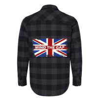 Mind The Gap Union Jack T Shirt London Flag Britis Flannel Shirt | Artistshot