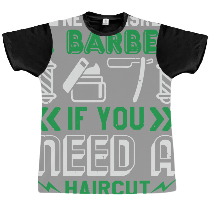 Barber Shop Haircut Beard Hairdresser Gift Cute Lo Graphic T-shirt | Artistshot