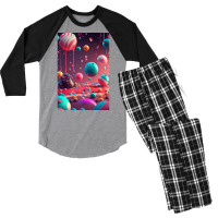 Candy World  2 Men's 3/4 Sleeve Pajama Set | Artistshot