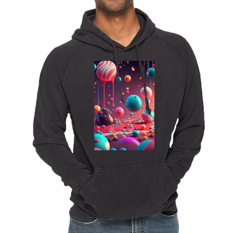 Candy World  2 Vintage Hoodie by enzormiersh | Artistshot