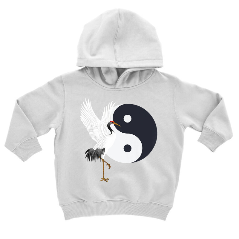 Tai Chi White Crane Yin, Yang, Qi Gong, Chinese Wh Toddler Hoodie by aiiluurosy | Artistshot