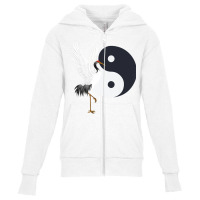 Tai Chi White Crane Yin, Yang, Qi Gong, Chinese Wh Youth Zipper Hoodie | Artistshot