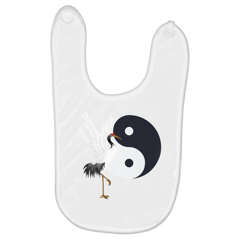 Tai Chi White Crane Yin, Yang, Qi Gong, Chinese Wh Baby Bibs by aiiluurosy | Artistshot