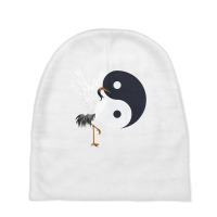 Tai Chi White Crane Yin, Yang, Qi Gong, Chinese Wh Baby Beanies | Artistshot