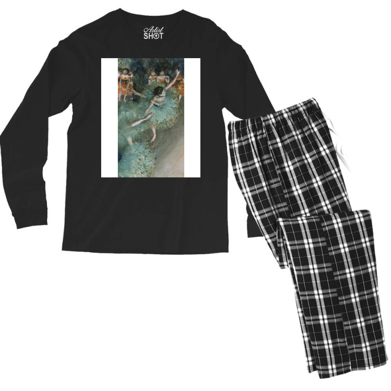 Swaying Dancer Dancer In Green Nature Men's Long Sleeve Pajama Set | Artistshot