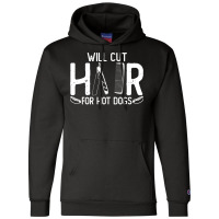 Barber Joke Hairdresser Hairstylist Hair Hipster M Champion Hoodie | Artistshot