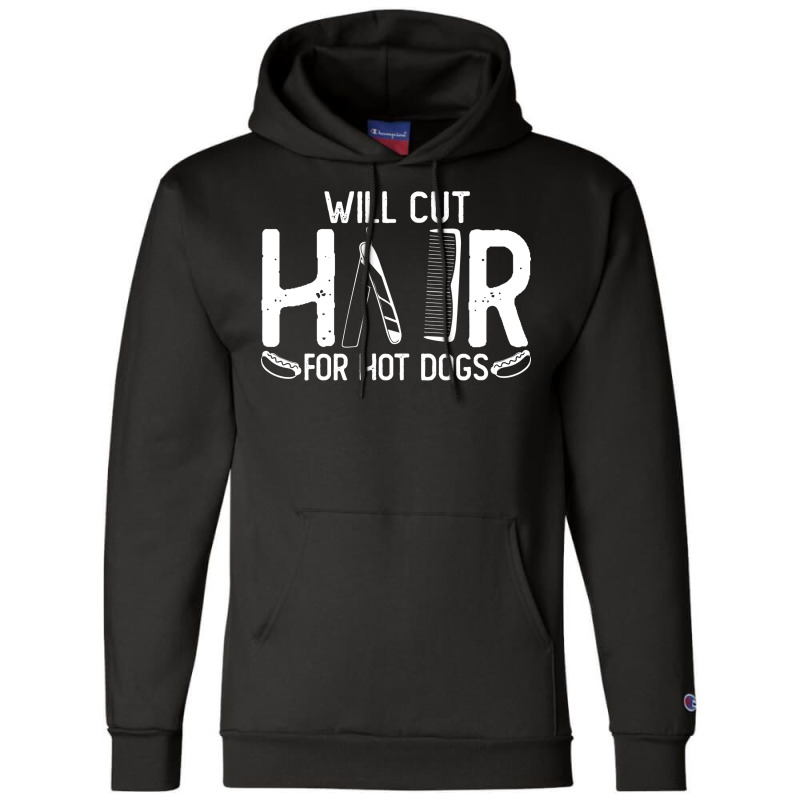 Barber Joke Hairdresser Hairstylist Hair Hipster M Champion Hoodie | Artistshot