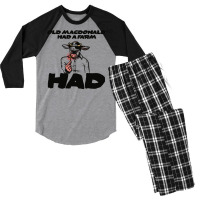 Old Macdonald Men's 3/4 Sleeve Pajama Set | Artistshot