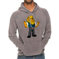 Cartoon Lion Is The Barber Boy Vintage Hoodie | Artistshot