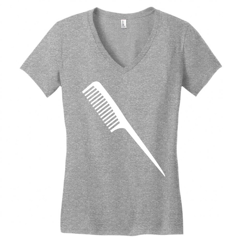 Barber Hairdresser Comb Hair Cutting Tumblr Women's V-Neck T-Shirt by kuperkloocke | Artistshot