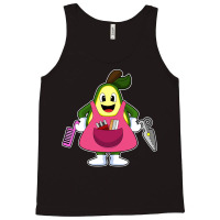 Avocado As Hairdresser With Scissors Comb Funny Tank Top | Artistshot