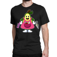 Avocado As Hairdresser With Scissors Comb Funny Classic T-shirt | Artistshot