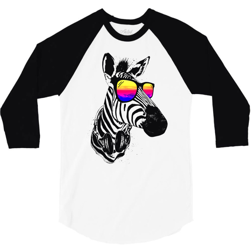 Cool Zebra 3/4 Sleeve Shirt by enzormiersh | Artistshot