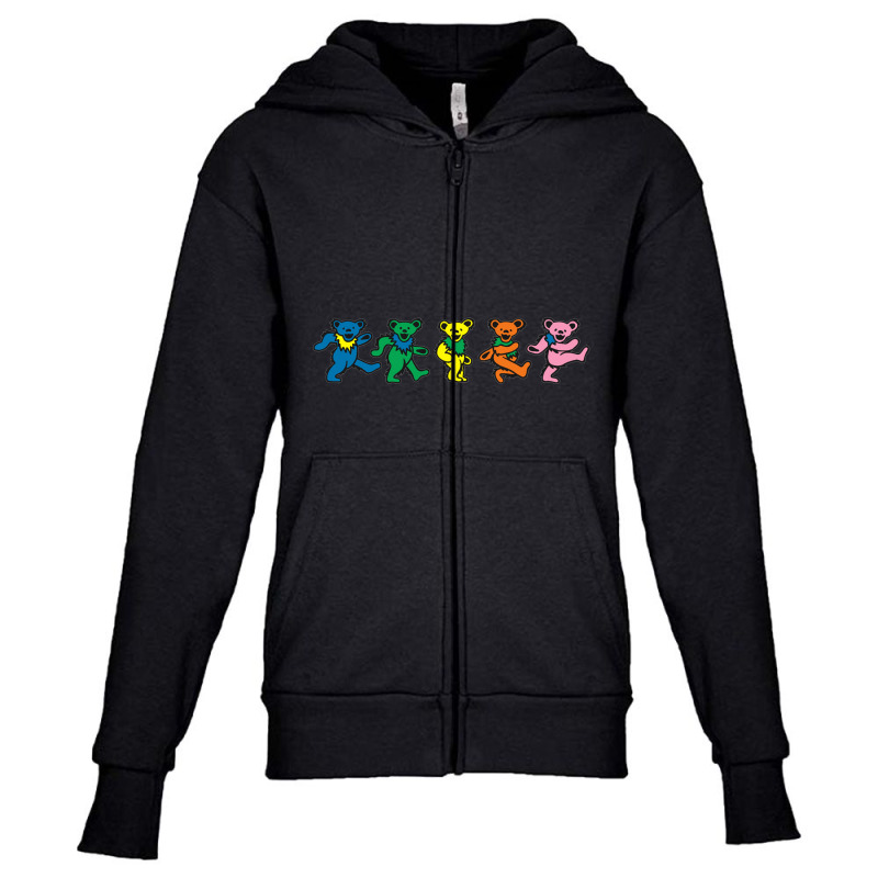 Grateful Bears Youth Zipper Hoodie | Artistshot