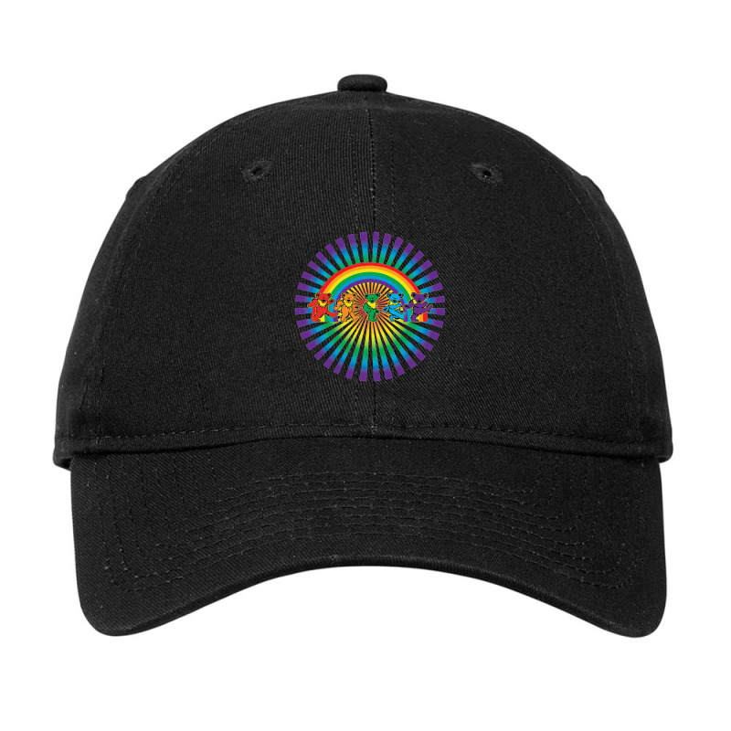 Grateful Rainbow Adjustable Cap | Artistshot