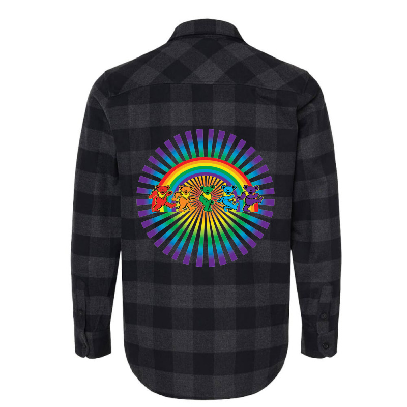 Grateful Rainbow Flannel Shirt | Artistshot