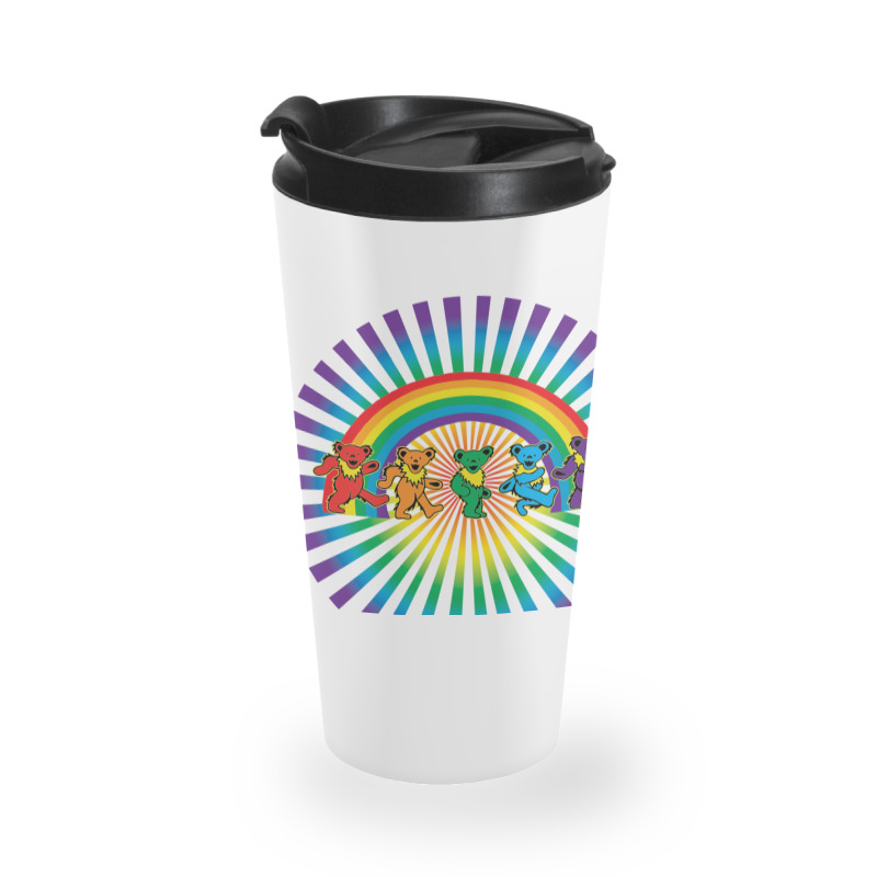 Grateful Rainbow Travel Mug | Artistshot