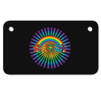 Grateful Rainbow Motorcycle License Plate | Artistshot